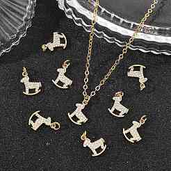 Messing klare Zirkonia Charms&nbsp;XGRQ3P271-569G