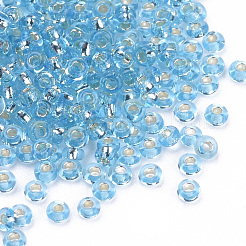 Perline di vetro foderate in argento 15/0&nbsp;SEED-Q025-1.5mm-C05