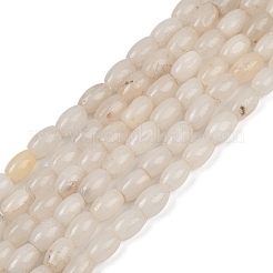 Natürliche weiße Jade perlen Stränge&nbsp;G-F591-19