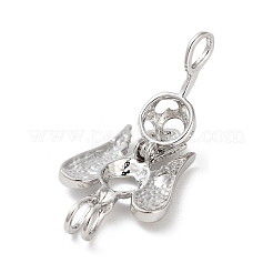 Pendenti in gabbia di perle di lega&nbsp;FIND-M012-01G-P