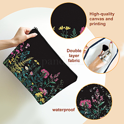 Doppelseitig bedruckte Make-up-Reißverschlusstaschen aus Polyester&nbsp;AJEW-WH0607-010