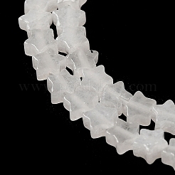 Hilos de abalorios de jade blanco natural&nbsp;G-G085-B28-01