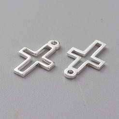 Messing kleine Kreuz Charms&nbsp;KK-H739-09S