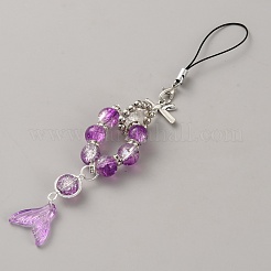 Correas para móviles con cuentas de lampwork&nbsp;HJEW-TAC0009-20A