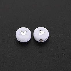Perles acryliques plaquées&nbsp;X-PACR-R242-02