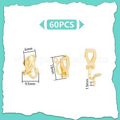 Risultati di orecchini a clip in ottone 60 pezzo&nbsp;KK-UN0001-88