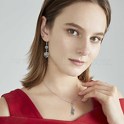 Pendentifs en alliage de style tibétain&nbsp;PALLOY-PH0013-34AS