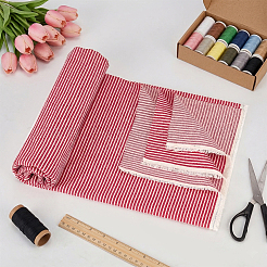 Tissu polycoton à rayures d'un mètre&nbsp;DIY-MA0007-31A