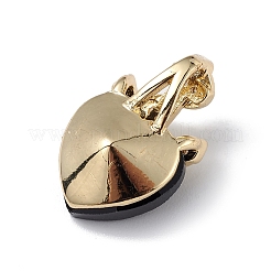 Véritable 18k plaqué or placage en laiton micro pave clair pendentifs en zircone cubique&nbsp;KK-C015-07G-13