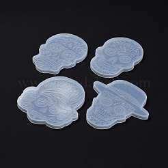 Schädel DIY Cup Mat Set Silikonformen&nbsp;DIY-Z020-04