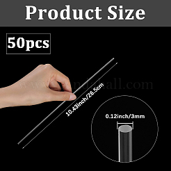 Aste acriliche solide&nbsp;AJEW-SP0002-56B