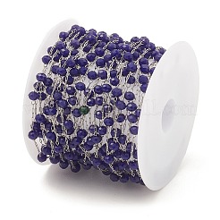 Chaînes de perles rondes en verre&nbsp;CHS-B003-04D
