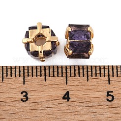Perline zirconi micro pave  in ottone&nbsp;KK-Z066-11G