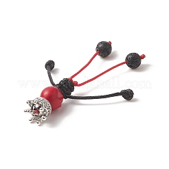 6 pz 6 colori tinti sintetici turchesi halloween re cranio grandi pendenti&nbsp;PALLOY-TA00028