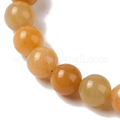 8 mm runde geflochtene Perlenarmbänder aus natürlichem Topas-Jade&nbsp;BJEW-C067-01B-24