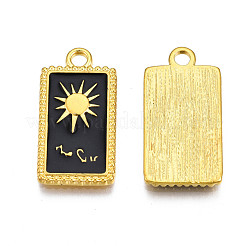 Zahnstangenüberzug goldene Legierungs-Emaille-Anhänger&nbsp;ENAM-S122-52G