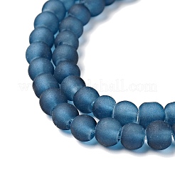 Fili di perline di vetro trasparenti per pitturare&nbsp;X-GLAA-S031-4mm-31