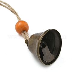 Ornements suspendus en forme de cloche en fer&nbsp;HJEW-JM02417-04