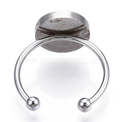 Bague d'humeur ronde plate&nbsp;RJEW-T025-01P