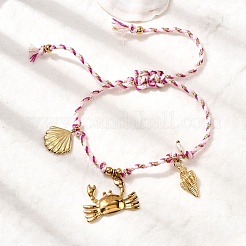 Pulseras de acero inoxidable 304 de la serie Ocean&nbsp;BJEW-K237-16B-G