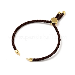 Bracelets coulissants en corde milan torsadée à moitié finis&nbsp;FIND-G032-01G-19