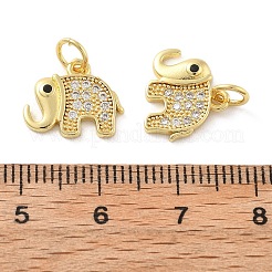 Ottone micro spianare pendenti zirconi&nbsp;KK-C092-18B-G