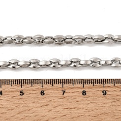 Colliers à maillons en acier inoxydable 304 en forme de grain de café pour femmes&nbsp;NJEW-B134-06C-P