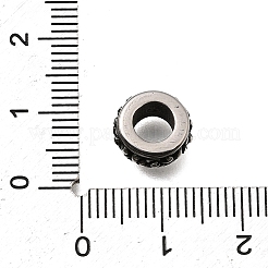 304 Edelstahl-Europäische Perlen&nbsp;STAS-H263-18AS