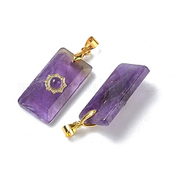 Natürliche Amethyst facettierte Anhänger&nbsp;G-A298-01G-08