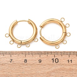 Boucles d'oreilles créoles en acier inoxydable 304&nbsp;STAS-D183-02G-G