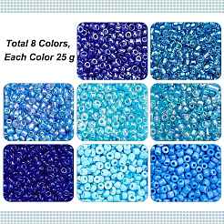 200g 8 Stil 12/0 Glas Saatperlen&nbsp;SEED-PH0001-35
