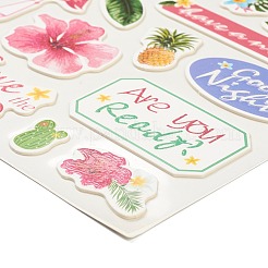 Selbstklebender Sticker aus Papier mit Glitzer&nbsp;DIY-A017-01E