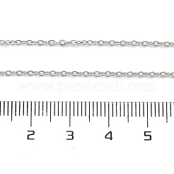 Anlaufgeschützte 304 Edelstahl-Kettenhalskette für Männer und Frauen&nbsp;NJEW-N050-A02-S15
