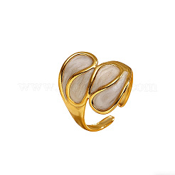 Offene Manschettenringe aus Messing und Emaille&nbsp;WGDA52D-01