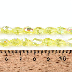 Trasparenti perle di vetro placca fili&nbsp;EGLA-N023-6x8mm-A02