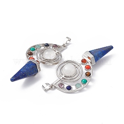 7 Chakra natürlicher Lapislazuli große Anhänger&nbsp;G-F733-02D