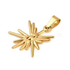 Pendentifs en acier inoxydable 304 avec placage ionique (IP)&nbsp;STAS-C103-28G