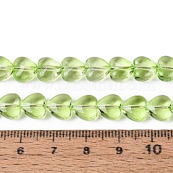 Peinture de cuisson perles de verre transparentes brins&nbsp;DGLA-N021-01A-02