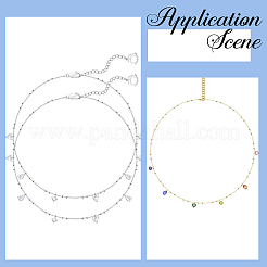DIY-Kits zur Herstellung von Panzerketten aus Messing für Halsketten/Armbänder&nbsp;DIY-SP0003-09