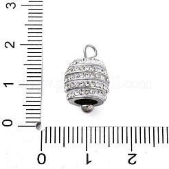 304 Edelstahl Kristall Strass Anhänger&nbsp;STAS-H235-12P