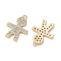 Pendentifs en laiton zircon cubique transparent&nbsp;KK-D261-09G