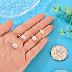 2 paio di orecchini pendenti in ottone con perle naturali di 2 colori&nbsp;PEAR-TA0001-52