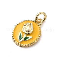 Messing Emaille Anhänger / charms&nbsp;KK-P338-29G-02