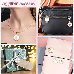 30pcs 15 styles de pendentifs en émail en alliage&nbsp;ENAM-YW0004-19