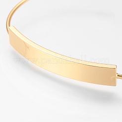 Messingmanschettenarmband&nbsp;BJEW-P168-F03