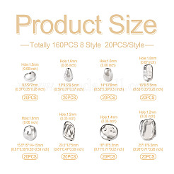 160 pz 8 perline di plastica stile ccb&nbsp;CCB-CD0001-01
