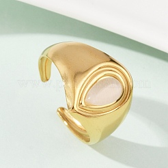 Anillos abiertos para puños de acero inoxidable 304&nbsp;RJEW-S629-04G