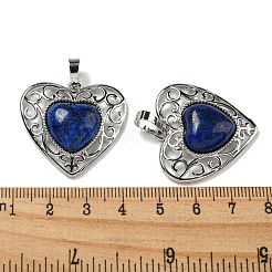 Natürliche Lapislazuli gefärbt Pfirsich Liebe Herz Anhänger&nbsp;G-G158-01B