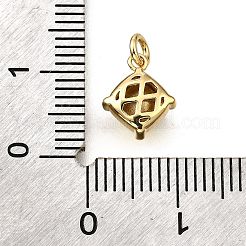 Messing Glas Anhänger / charms&nbsp;KK-V011-35G-B