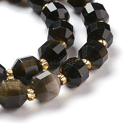Natürliche goldenen Glanz Obsidian Perlen Stränge&nbsp;G-K303-A30-8mm